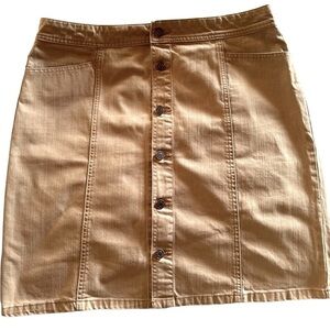 Vintage (2002) Old Navy size 14 button down twill pencil skirt . 2pkts on front.
